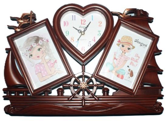 🎁🕰️ 2 Photo Frame with Watch