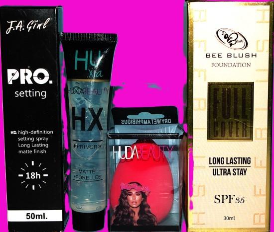 💄 Bee Blush Foundation – Long Lasting Ultra Stay Shade 102 – Medium Skin Tone  🎁 Free Primer + Free Setting Spray + Free Sponge