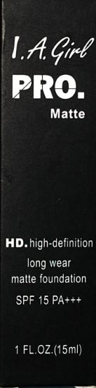 Pro.Matte HD Long Wear Matte Foundation SPF15 PA++ – Shade 03  15ml