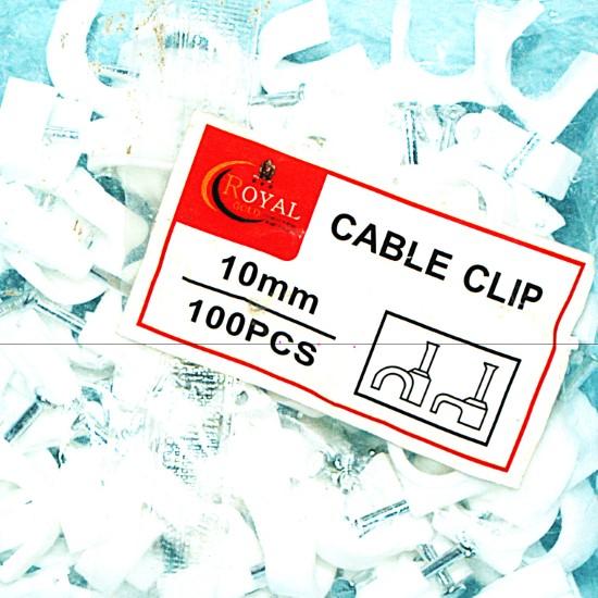 📎 10mm Cable Clip – 100pc