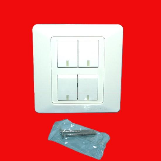 🔌 4-Switch Board – Safe & Durable