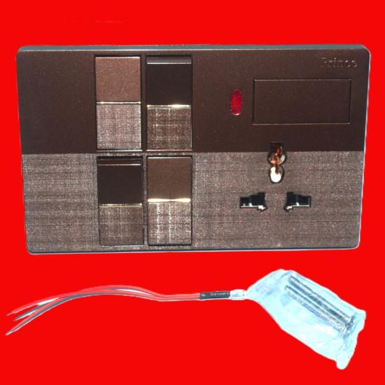 🔌 4-Switch & Socket Board – Safe & Durable