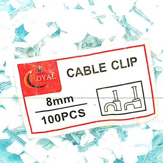 📎 8mm Cable Clip – 100pc