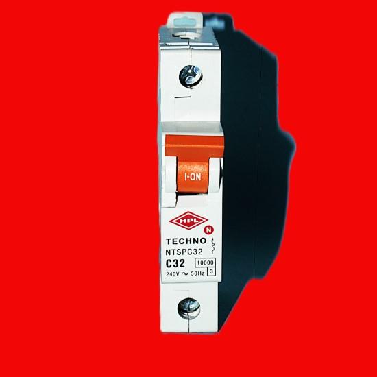 ⚡ HPL Techno Single Pole MCB 32A – 1pc