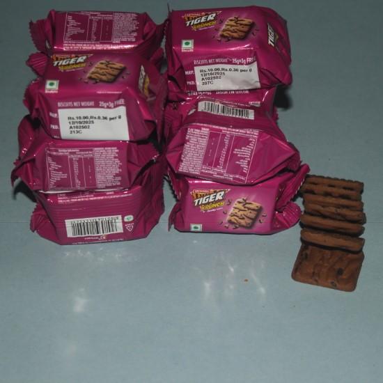 Tiger biscuits each 28gm pack of 12pc